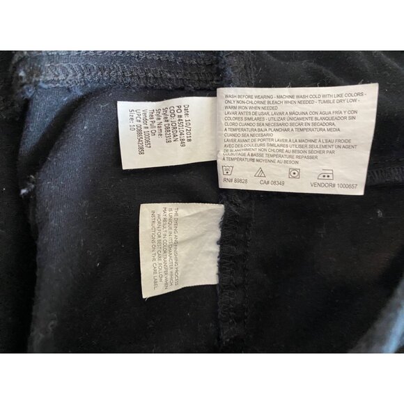 Bandolino Womens Black Denim Capri Pants Size 10 Thea Pull On Pants Casual - Picture 4 of 7